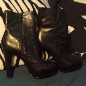 COPY - Calvin Klein Chunky High Heeled Boots Black